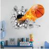 3D Basketball Wall Sticker for Kids' Rooms view 3