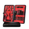 TONECY 18-Piece Stainless Steel Manicure and Pedicure Set with Scissors, Tweezers, Ear Pick, Nail Clippers and Facial Care Tools view 1
