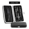 TONECY 8-Piece Stainless Steel Nail Clipper Set with Case, Gray view 3