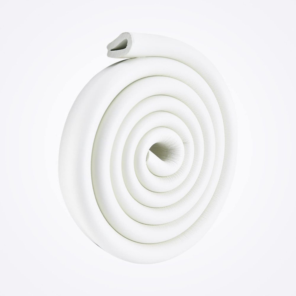 U-Shaped Baby Safety Desk Edge Protector, White, 2 m