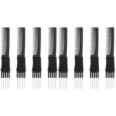 FRCOLOR Hair Pick and Teasing Comb Set, 8 Pieces