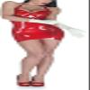 Fancy Sexy Latex Nurse Skirt with Non-Adjustable Halter, Black, 3XL view 1