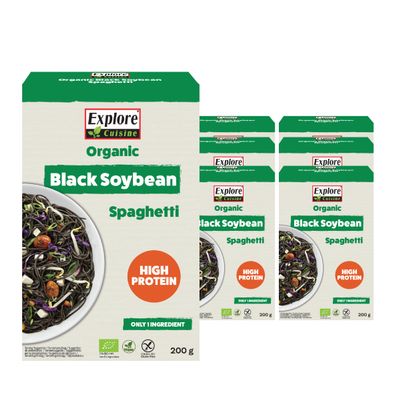 Explore Cuisine Organic Black Soybean Spaghetti, 6 x 200 g