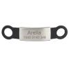 TONYFY Personalized Cat Collar with Engraved Name and Phone ID Tag, Adjustable Nylon Collar with D-Ring and Bell, Black view 2
