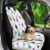 Dolyues White Pineapple-Dot Car Seat Covers, 2-Pack, Front Seat Covers for Dogs, Waterproof and Non-Slip view 2