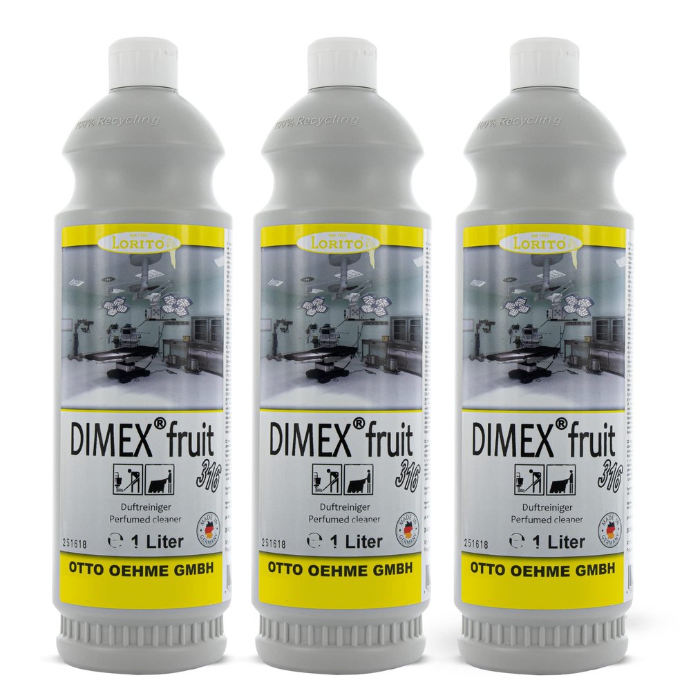 Lorito Dimex Fruit Scented Cleaner, 3 x 1 L