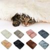 MISSMAO Pet Mats, Luxury Plush Soft Pet Mat, Washable Dog Crate Bed for Large, Medium, and Small Dogs and Cats, Gray White, S (50x36cm) view 2