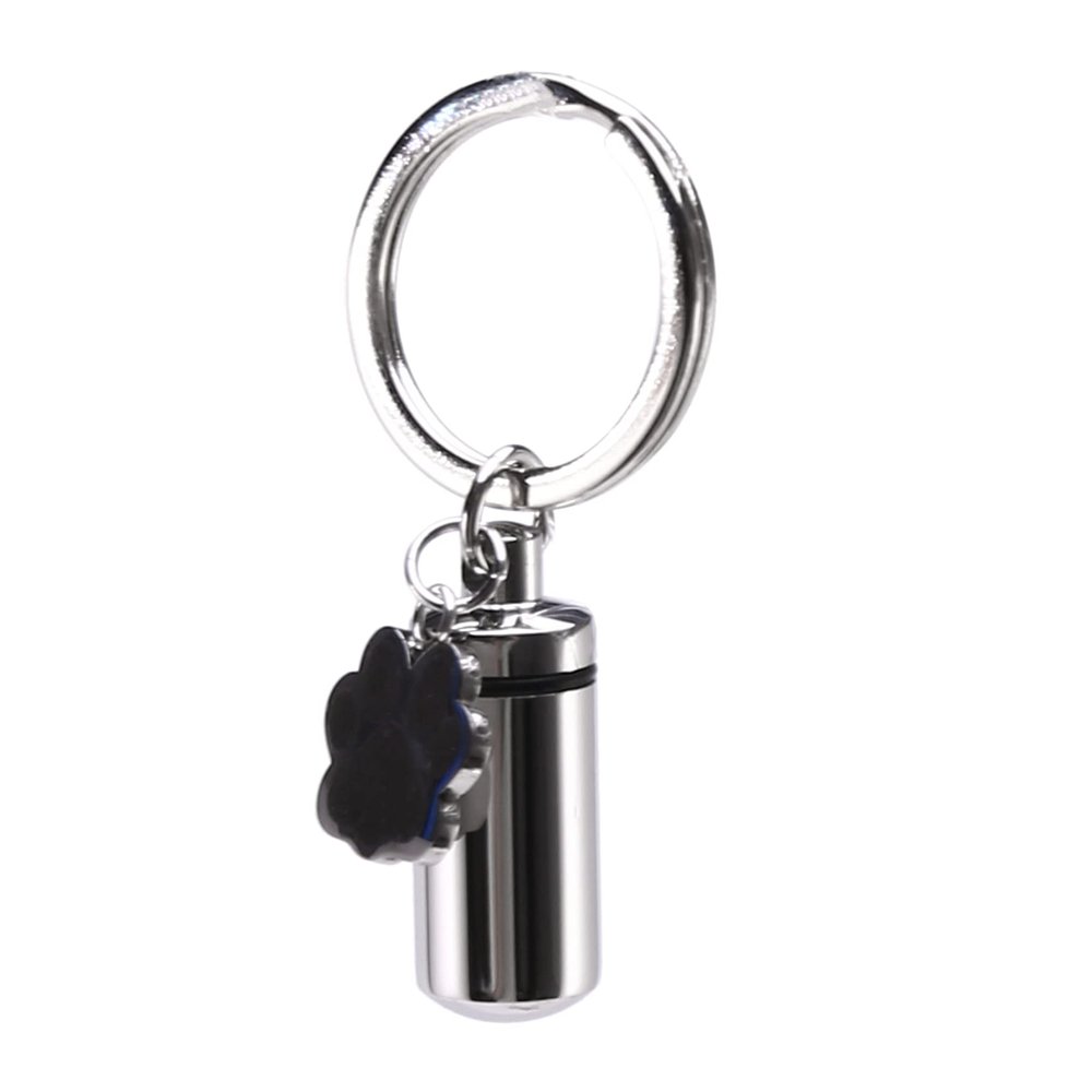 Peukerty Stainless Steel Pet Dog Charm Cylinder for Hair Memorial