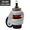 TANGJIANCHENG GD-40S / 60S / 80S Heavy-Duty Leveling Caster/Wheel with Threaded Stem, Adjustable Industrial Casters (Size: GD 60S) view 2