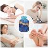 2 L Hot Water Bottle with Soft Plush Cover, Leakproof Screw Cap view 3