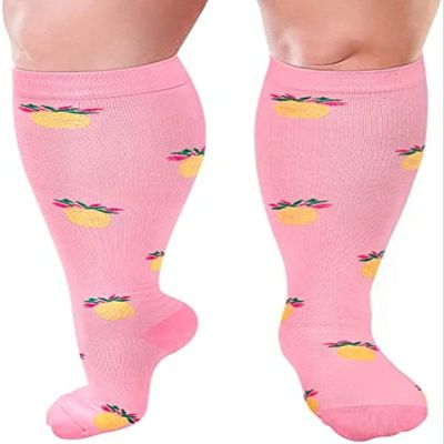 Cheeroyal Plus Size Compression Socks for Men and Women 20-30mmHg