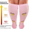 Cheeroyal Plus Size Compression Socks for Men and Women 20-30mmHg view 4