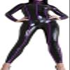Women's Fantasy Latex Skinny Catsuit, Black, XS–XXL view 1