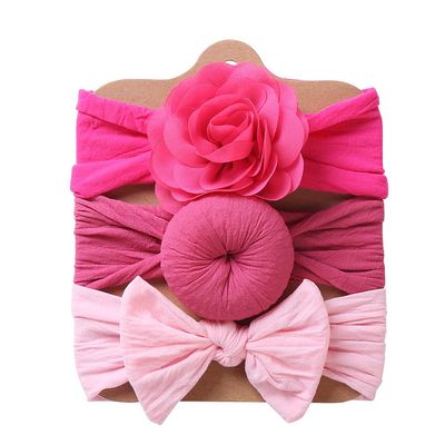 BakerMiche 3-Piece Baby Headband Set for Girls
