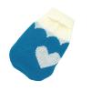SERUMY Warm Knitted Dog Sweater for Small to Medium Dogs and Cats, Winter Blue Heart, XXL view 1