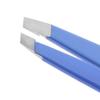 TWEEZERMAN Slant Tweezer for Eyebrows, Stainless Steel, Lapis Blue view 3