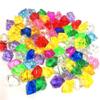 HXSCOO 20-Piece Acrylic Crystal Crushed Ice Rocks for Aquarium Décor, Aqua Green view 3