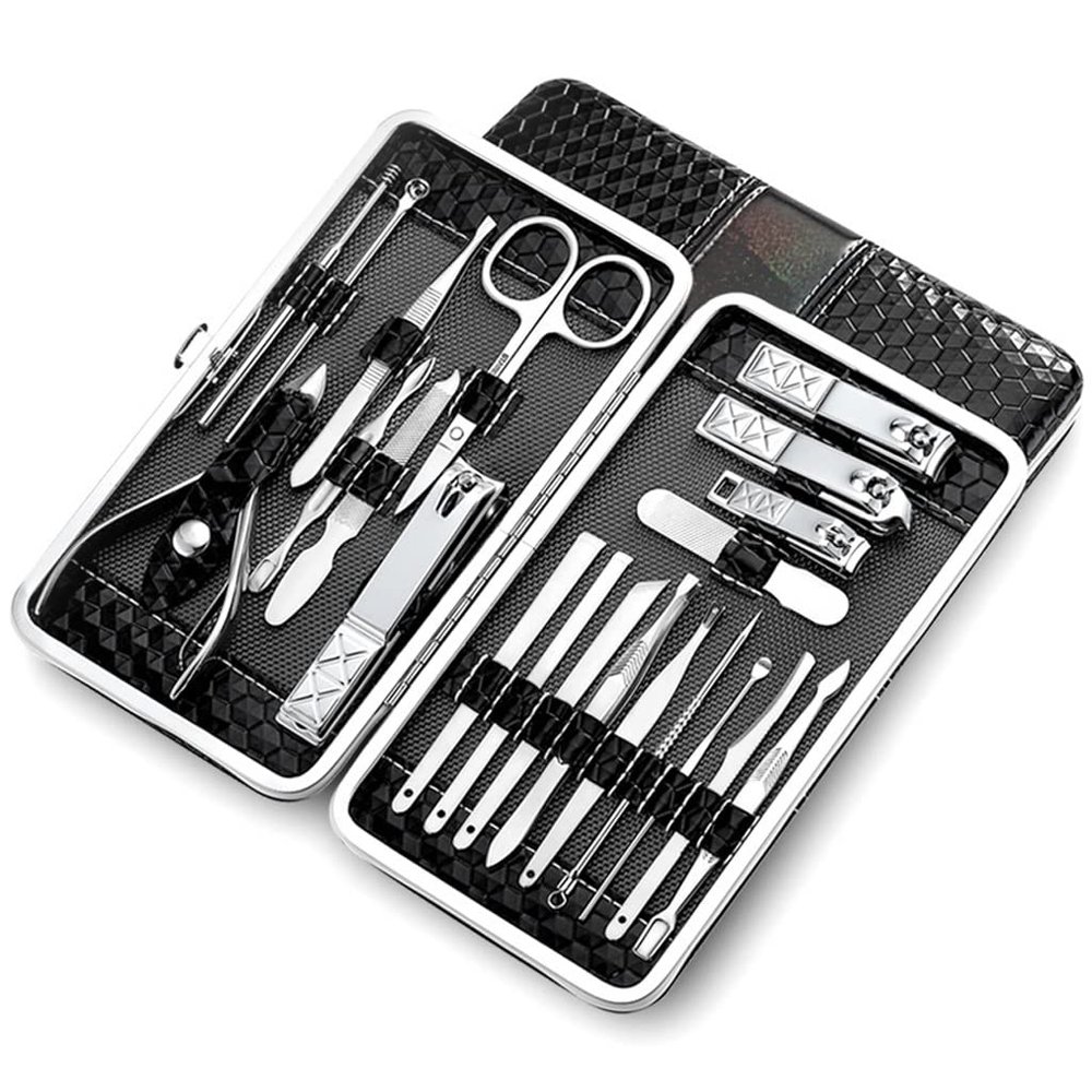 PURRL Stainless Steel Manicure Set, Professional Nail Clipper Kit, Color B, One Size
