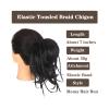 Synthetic Chignon Hairpiece with Braids for Straight Hair view 4