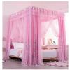 Double-Bed Canopy Mosquito Net for 6.6-Ft Bed, Pink-7, 2M/6 view 1