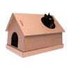 smiley pack Cat House 58 x 43 x 41 cm, Sturdy Corrugated Cardboard view 2