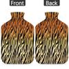 2 L Hot Water Bottle with Tiger-Leopard Pattern and Fleece Cover view 4
