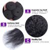 Yaki Kinky Straight Human Hair Bundles, 3 Bundles, Brazilian Virgin Hair Extensions, Natural Color H view 3