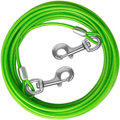 HaiYUAN Dog Tie-Out Cable, 10–30 ft, Up to 165 lb