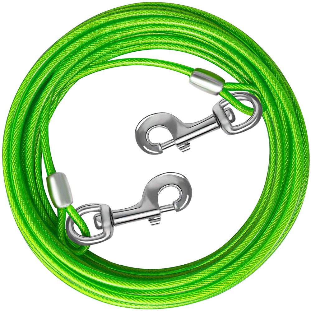 HaiYUAN Dog Tie-Out Cable, 10–30 ft, Up to 165 lb