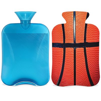 Basketball Hot Water Bottle with Soft Cover, 2 L