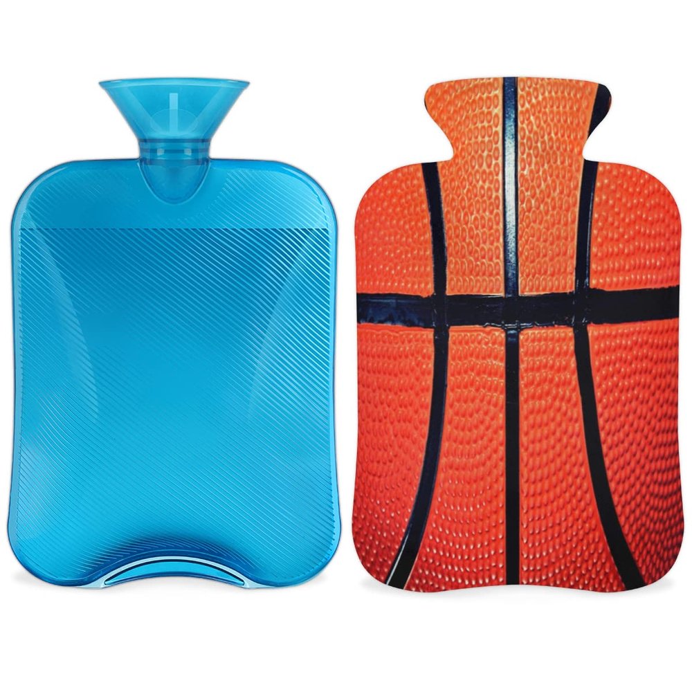 Basketball Hot Water Bottle with Soft Cover, 2 L