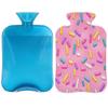 Pink Donut Candy Hot Water Bottle with Soft Cover, 2 L view 1