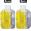 Modern Hot Water Bottle with Soft Fleece Cover, 2 L, Oil-Painting Design view 4