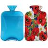 2 L Hot Water Bottle with Soft Poppy Cover view 1