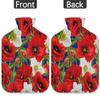 2 L Hot Water Bottle with Soft Poppy Cover view 4