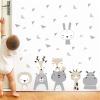 Sarah Duke Forest Animal Wall Stickers for Kids, Star Decals, DIY Nursery Decor view 2