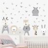 Sarah Duke Forest Animal Wall Stickers for Kids, Star Decals, DIY Nursery Decor view 4