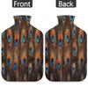 Peacock Feather Hot Water Bottle with Plush Cover, 2 L view 4