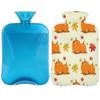 Pumpkin Hot Water Bottle with Soft Cover, 2 L view 1