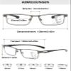 Lanomi Photochromic Progressive Multifocal Reading Glasses, Blue-Light Filter, UV400, Gunmetal, +2.0 view 2