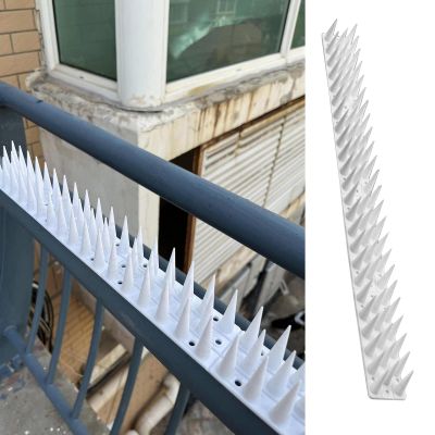Cat Deterrent Mat, 4/8/12 Pieces, Outdoor Plastic Cat Spike Mat for Gardens and Patios