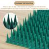 Cat Deterrent Mat, 4/8/12 Pieces, Outdoor Plastic Cat Spike Mat for Gardens and Patios view 3