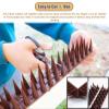 Cat Deterrent Mat, 4/8/12 Pieces, Outdoor Plastic Cat Spike Mat for Gardens and Patios view 4