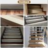 Cuttable Aluminum Stair Edge Protector, Gold, 90 cm/35 in view 2