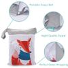 Treer Baby Wet Bag 30 x 40 cm, Pink Unicorn, Double-Zip Wet/Dry Organizer view 4
