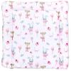 TupTam Baby Changing Pad with Patterned Cotton Cover, Fox/Rabbit/Pink, 70 x 70 cm view 1