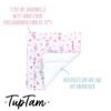 TupTam Baby Changing Pad with Patterned Cotton Cover, Fox/Rabbit/Pink, 70 x 70 cm view 3