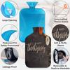 Happy Thanksgiving Hot Water Bottle with Soft Cover, 2 L view 3