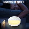 Fockety White Noise Machine, Portable Sleep Sound Machine with 20 Soothing Sounds, Sleep Timer and Night Light for Home, Office and Travel view 4