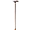 SEVEEZ Wooden Walking Cane for Older Adults, Ergonomic Handle, Non-Slip, Lightweight, Dark Brown, 87 cm view 1